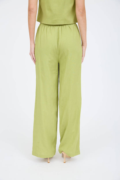 High Waist Linen Pants