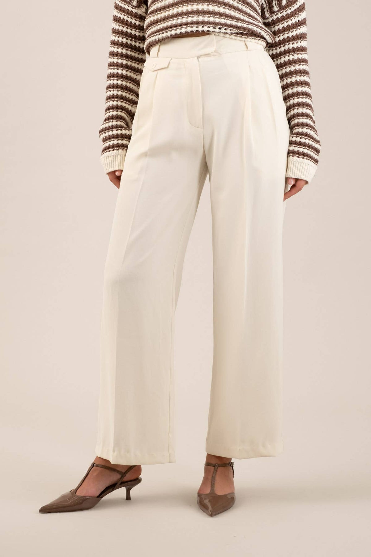 High Waist Wide Leg Dress Pants