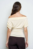 One-Shoulder Short Sleeve Top