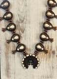 Rustic Couture Squash Blossom Necklace