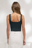 Cropped Square Neck Tank