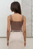 Cropped Square Neck Tank