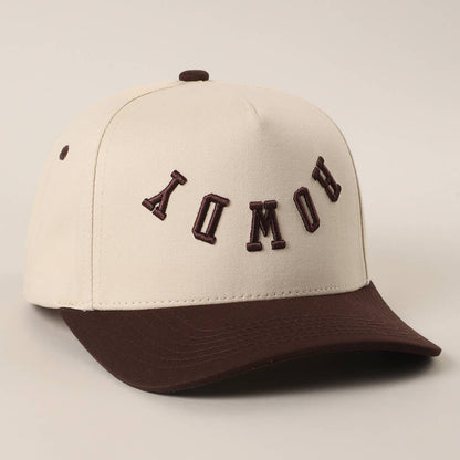 ROWDY Upside Down Embroidered Two-Tone Trucker Hat