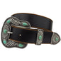 Vintage Leather belt with Western Buckle