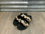 Alma Cow Print Sandal