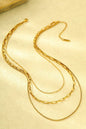 18K Stainless Steel Layered Necklace