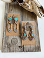 Western Aztec Stone Stud Earrings