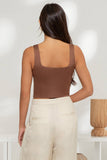 Cropped Square Neck Tank
