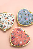 Travel Pocket Compact Floral Mirror