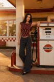 Polka Dot Knit Top