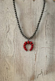 Pearl Necklace w/ Squash Blossom