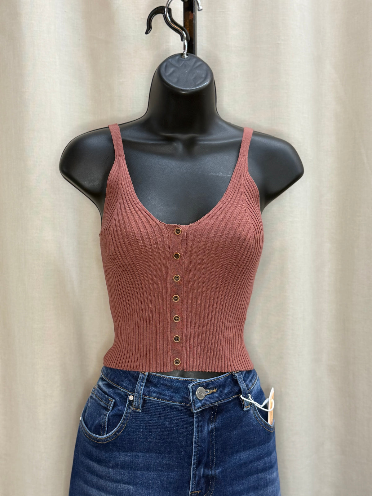 Matilda mock button cami