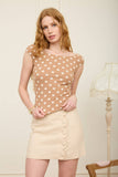 Polka Dot Knit Top