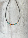 Western Boho Navajo Bead Choker Necklace