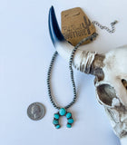 Squash Blossom Choker Western Pendant Necklace