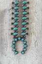 Stone Squash Blossom Necklace