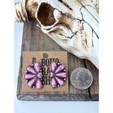 Western Squash Blossom - Stone Stud Earrings