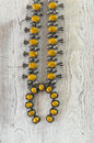 Stone Squash Blossom Necklace