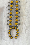 Stone Squash Blossom Necklace