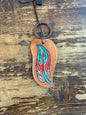 Tooled Leather Keyring