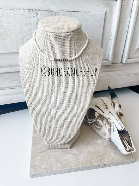 Western Navajo Style Bead Choker Necklace
