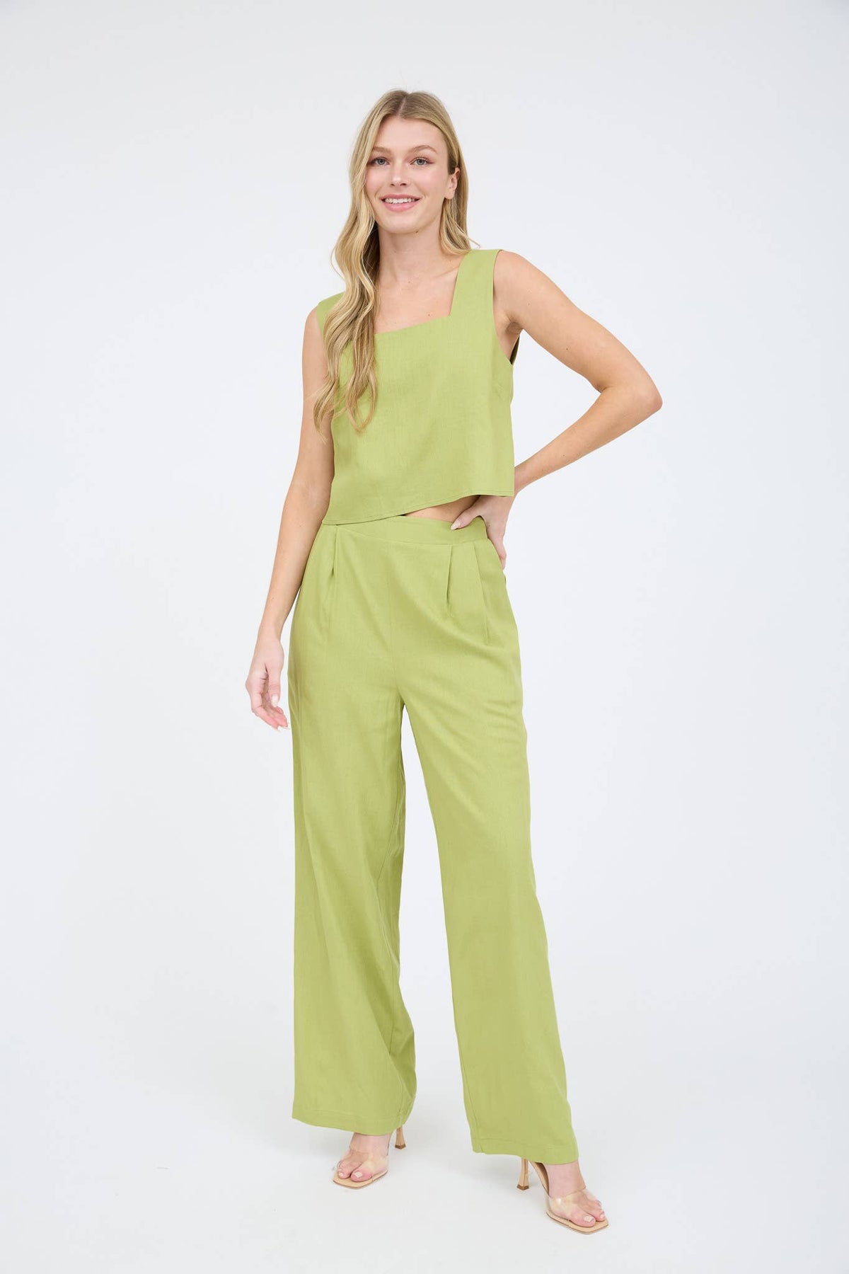 High Waist Linen Pants