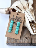 Western Stone Bar Drop Dangle Earrings