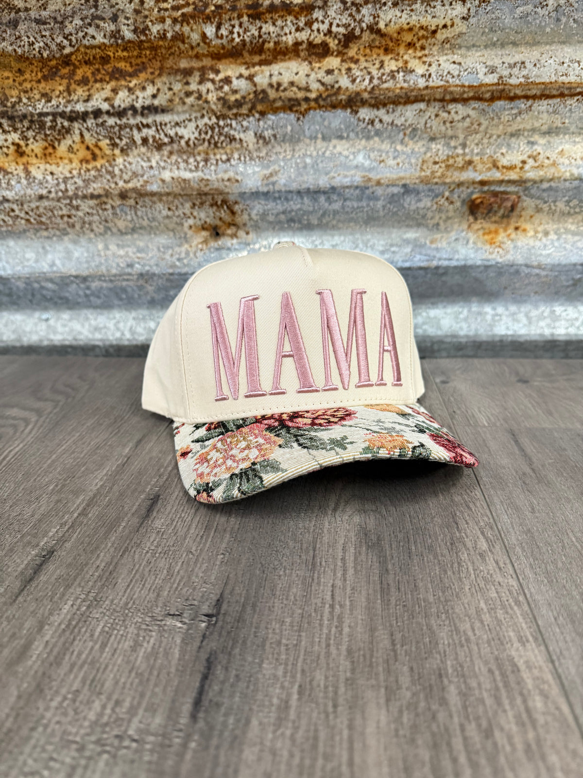 MAMA Floral Trucker Hat