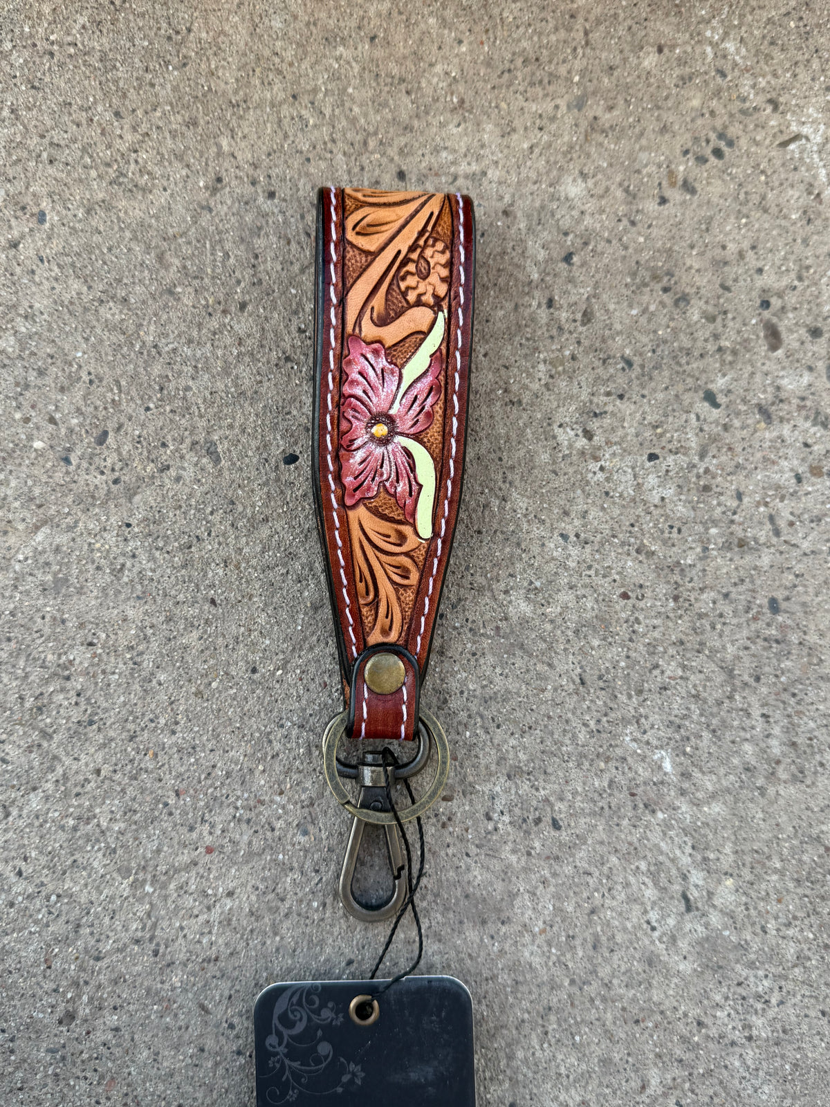 Leather Tooled Keychains