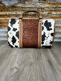 MW Animal Print Tooled Duffle Bag