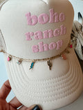 Western Pendant Charm Trucker Hat Chain