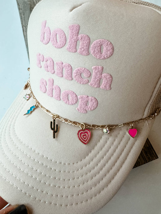 Western Pendant Charm Trucker Hat Chain