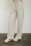 Stripe Linen Drawstring Lounge Pants