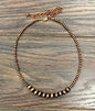 15" Copper Western Bead Necklace