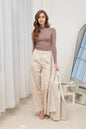 Mock Neck Long Sleeve Sweater Knit Top