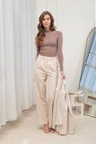 Mock Neck Long Sleeve Sweater Knit Top