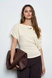 One-Shoulder Short Sleeve Top