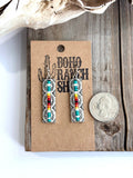 Western Style Seed Bead Bar Drop Dangle Earrings