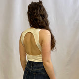 Keyhole Backless Tank Bodysuit