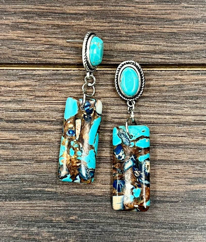Gemstone Post Earrings