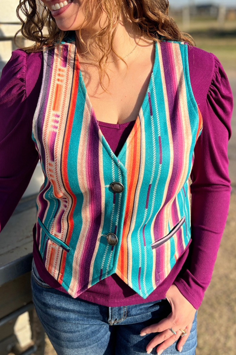 Serape Vest