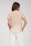 Short Sleeve Lace Trim Blouse