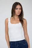Stud Detail Knit Tank Top