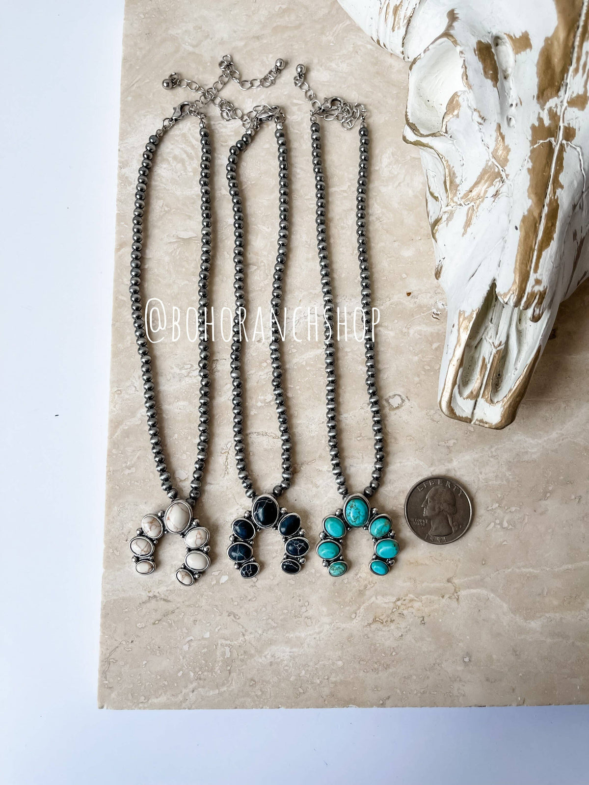 Squash Blossom Choker Western Pendant Necklace