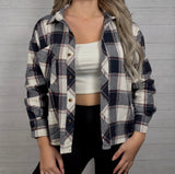 Cowboy Cropped Plaid Shirt