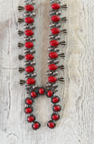 Stone Squash Blossom Necklace