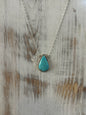 Turquoise Stone Drop Necklace