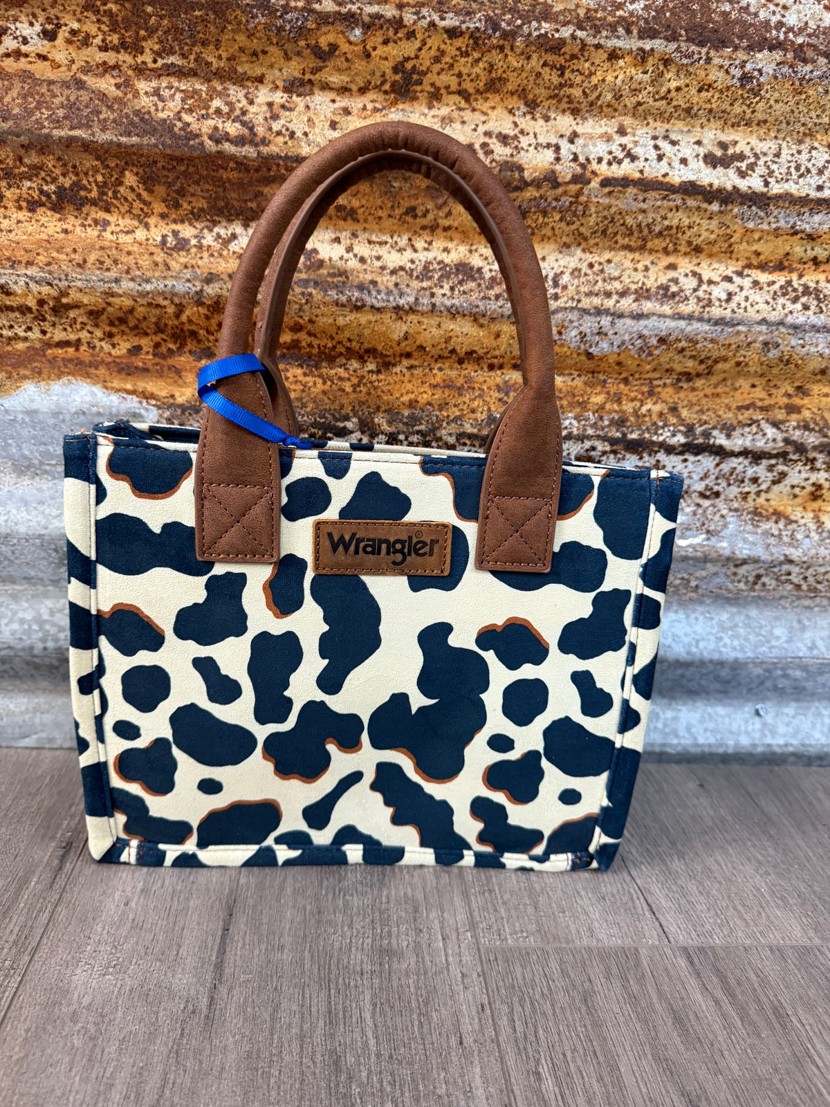 Wrangler Cow Print Concealed Carry Tote/Crossbody
