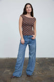 Polka Dot Knit Top