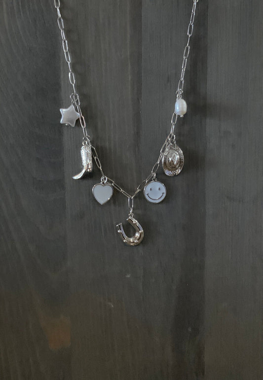 Horseshoe Western Charm Necklace